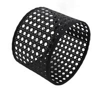 Depisuta Lampshade, Modern Hollow Carved PE Woven Rattan Style Lampshade with Easy Installation for E27 E14 Table Floor Lamps