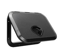 Depisuta Marine Deck Access Hatch, 14.76 X 10.63 Inch Waterproofing Rectangle Boat Hatch Lid with 180 Hinge Recessed Handle Installation Screws Pre Drilled Countersunk Holes for RV (Black)