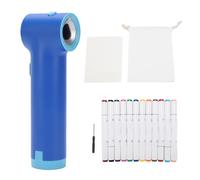 Depisuta Marker Airbrush Spray Art Kit, 12 Washable Markers 8 Stencils, Essential Easter Basket Stuffer, Marker Airbrush for Gundam Model Kits, DIY Crafts, Stencils and Art Painting