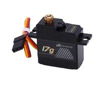 Depisuta Mini Digital Servo, IP66 Water Proof ABS 17G Micro Servo Motor Full Metal Gears with 25T Horn for 1/14 1/16 /18 RC Crawler, Car Boat, Airplane, Robot