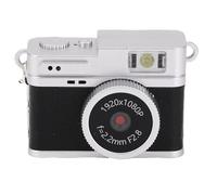 Depisuta Mini Keychain Camera, 1080P 20MP Mini Digital Camera with 0.96in Screen, Retro Portable Video Recorder for Photo Video Travel Study Recording, 120 Mins Battery Life (Black)