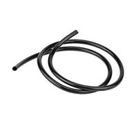 Depisuta Motorcycle Universal Non Braided Rubber Fuel Line Hose 1m Black High Temperature for Motorcycle Riders