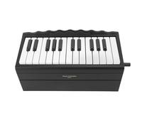 Depisuta Piano Calendar 2025, Mini Playable Piano Desk Calendar 2025 with 25 Keys for Music Lovers Teens and Adults, Rechargeable Hand Crank with Cards and Storage Box (Black)
