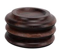Depisuta Piano Caster Cups, Wooden Non Slip Piano Pads for Hardwood Floors with Sound Insulation Anti Vibration Chassis for Sofas Chairs Wheel (Black walnut)