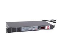 Depisuta Power Sequencer Conditioner, 10 Channel Power Conditioner Surge Sequencer with Digital Voltage Display, Professional Power Sequence Controller for Stage Amplifier Speaker (UK)