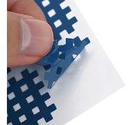 Depisuta Protective 20pcs Cotton Cross Tape Stickers for Injury Relief, Blue/Red, Head-Shoulders-Elbows-Knees-Wrists-Ankles-Calfs/Waist (Deep Blue)