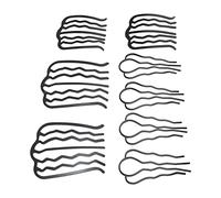 Depisuta Punk Rock Metal Hair Pin Clamp/Holder, Vintage U-Shaped Stylish Hair Side Combs for DIY Styling, for Various Occasions, 8 Hairpin Clips