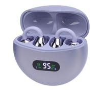 Depisuta Real Time Language Translation Earbuds, 144 Languages Translator Device with HD Sound ANC Noise Cancellation for Travel Business Students (Purple)