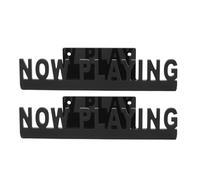 Depisuta Record Wall Mount Holder, Stylish Floating Shelf for Playing Album Covers, for Music Lovers, Acrylic Material (Black)