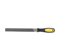 Depisuta Steel File, 8in Metal File with Non Slip Handle for Trimming and Sharpening, T12 Carbon Tool Steel Flat for Wood Metal Plastic Workshop Use (8-inch Thick Teeth Flat File with Handle)