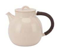 Depisuta Tea Kettle, 800ML Heatproof Ceramic Tea Pot with Handle for Loose Leaf Brewing for All Heat Sources