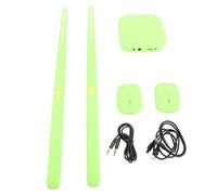 Depisuta Virtual Air Drum Kit, 3D Motion Sensing Portable RGB Electric Air Drum Set with Drumsticks, Pedals and 8 Sounds, Bluetooth Percussion Instrument for Kids Adults Beginners (Green)
