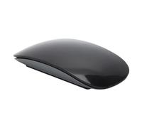 Depisuta Wireless Bluetooth Mouse, 1600dpi Ergonomic Curved Optical Touch Wireless Mouse, USB C Rechargeable Silent Slim Travel Computer Mouses for PC Laptop (Black)