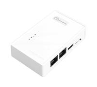 Depisuta Wireless Print Server, Multi System Compatible USB 2.0 Adapter, Share USB Devices Over LAN Via Ethernet or WiFi Network, Supports Image and Text Printing for Home Office