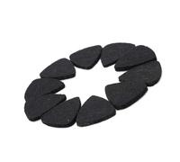 Depisuta Wool Felt Guitar Picks Authentic Sound Easy Use for Guitar Ukulele 10Pcs Black White Grey (Black)
