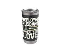Deployed Military Spouse Love Husband Soldiers Wife Support Stainless Steel Insulated Tumbler