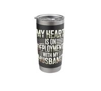 Deployed Military Spouse Wife Soldier Support Stainless Steel Insulated Tumbler