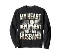 Deployed Military Spouse Wife Soldier Support Sweatshirt