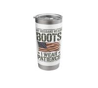 Deployed Military Wife Spouse Loves Soldier Support Stainless Steel Insulated Tumbler