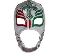 Deportes Martinez Rey Misterio Wrestling Mask Semi Professional Quality Luchador, Red/Green/White/Black