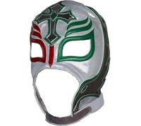 Deportes Martinez Rey Mysterio Professional Lucha Libre Mask Adult Size Luchador Wrestling Mask Premium Quality Mascara de Luchador for Cosplay (Tricolor)