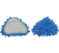 Depory Microfiber Chenille Mop Duster Head Triangle Water Absorbing Cleaning Tool Replacement Head (Blue)