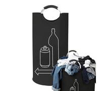 Deposit Bottle Collector - Oxford with 115 L Capacity, Lightweight, Foldable Recycling Basket, Durable Sorter with Aluminium Handles, Storage Container for Kitchen and Hostels