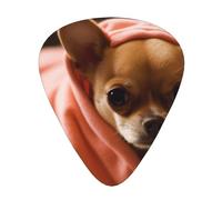 Depressed Chihuahua Print Guitar Picks 12-Pack - Assorted Thickness Picks (0.46mm, 0.71mm, 0.96mm) with Storage Box & Assorted Unique Design for Acoustic, Electric, Bass, and Ukulele Players