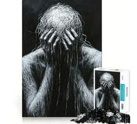 Depression 1000 Piece Jigsaws for Teenagers Brain Calisthen Stress Less Pattern Assemble Home Art (38x26cm)