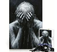 Depression 1000 Piece Jigsaws for Teenagers Brain Calisthen Stress Less Pattern Assemble Home Art (38x26cm)