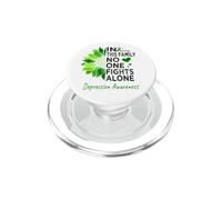 Depression Awareness month sunflower support Depression PopSockets PopGrip for MagSafe
