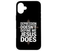 Depression Doesn't Define Me Jesus Does Christian Case for iPhone 16 Plus