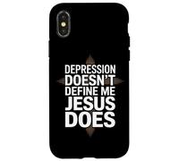 Depression Doesn't Define Me Jesus Does Christian Case for iPhone X/XS