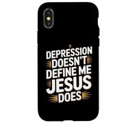 Depression Doesn't Define Me Jesus Does Christian Case for iPhone X/XS