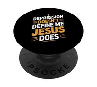 Depression Doesn't Define Me Jesus Does Christian PopSockets Adhesive PopGrip