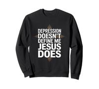 Depression Doesn't Define Me Jesus Does Christian Sweatshirt
