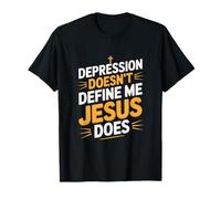 Depression Doesn't Define Me Jesus Does Christian T-Shirt