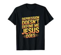 Depression Doesn't Define Me Jesus Does Christian T-Shirt