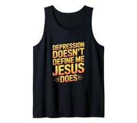 Depression Doesn't Define Me Jesus Does Christian Tank Top