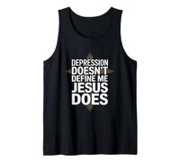 Depression Doesn't Define Me Jesus Does Christian Tank Top