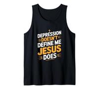 Depression Doesn't Define Me Jesus Does Christian Tank Top