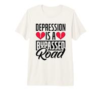 Depression is a Bypassed Road - Open Heart Surgery Premium T-Shirt