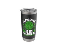 Depression is No Weakness Mental Health Awareness Stainless Steel Insulated Tumbler
