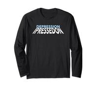 Depression Letters Spell I Pressed on Inspires Victims Long Sleeve T-Shirt
