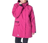 Deproc Active Women's Damen Winterjacke Skijacke mit Abnehmbarer Kapuze Gefüttert Wasserdicht Wetterfest Windbreaker Übergangsjacke Parka Coat, Purple, 48