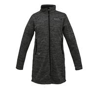 Deproc Active Women's Elmsdale Lightweight Short Coat Windstopper Softshell Transition Jacket Long II Knitted Fleece, Charcoal, 42