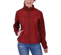 Deproc Active Women's Knitted Fleece Transition Jacket Windbreaker Rodell III, Dark red, 44 (EU)