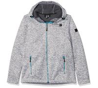 DEPROC-Active Womens Sweater/Strickfleece Jacke WHITEFORD, Gray (Grey-White Mottled), 40
