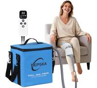 DEPSEA Cold Therapy System 16L Large Capacity, Ultra-Quiet <15dB, Programmable Timer & Adjustable Flow, Knee Replacement Pad for Post-Operative Pain & Swelling Relief on Knee, Shoulder, Back, Calf