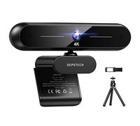 DEPSTECH 4K Webcam, Webcam for PC with Dual Microphone Autofocus 8MP HD Webcam with Sony Sensor, Privacy Cover and Tripod, USB Computer Streaming Webcam for Laptop PC/Video Call/Skype/Zoom
